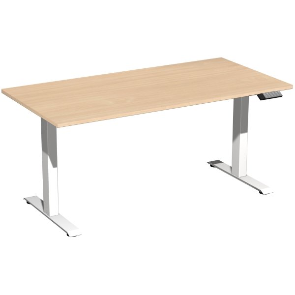 Geramöbel Tisch Elevate Plus 1600x800x630-1280mm ws/bu