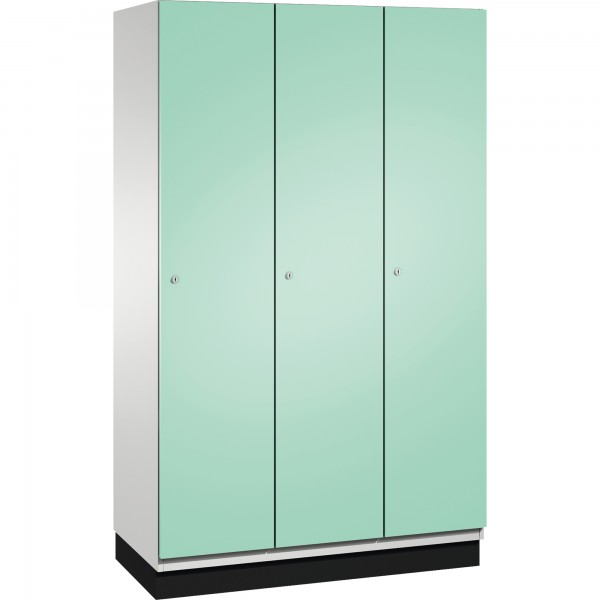 C+P Umkleidespind 4510032S10019 Sockel 3Abteile B1200mm lgr/lgn
