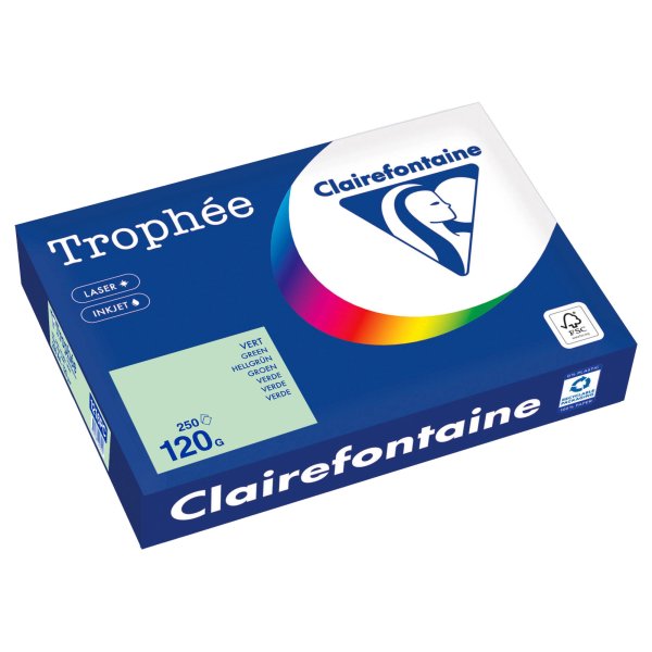 Clairefontaine Kopierpapier A4 120g hellgrün 250Bl (1216PC)