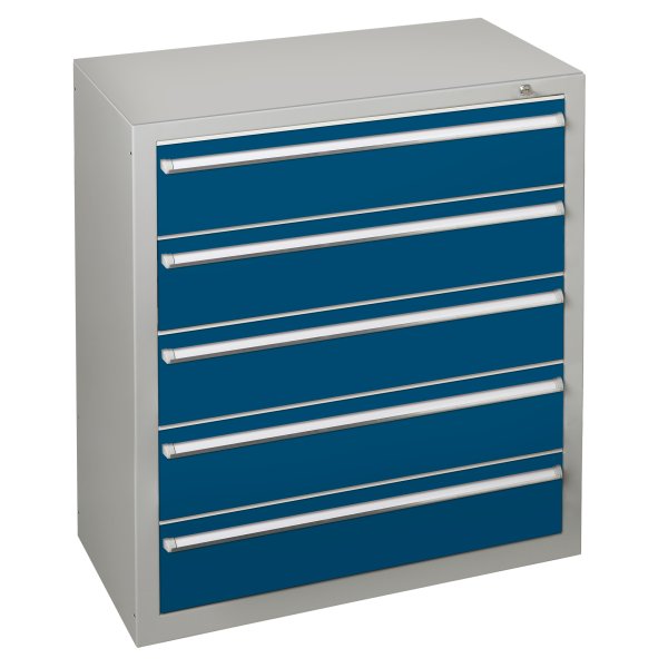 Schulte Schubladenblock 110cm 5Schübe lgr/bl