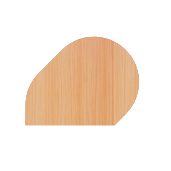 Hammerbacher Anbautisch 80x103cm si/bu