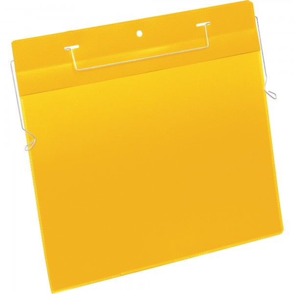 DURABLE Kennzeichnungstasche 175404 Bügel A4 quer ge 50 St./Pa