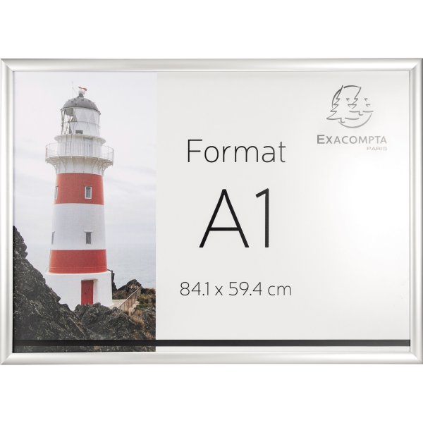 Exacompta Wandplakatrahmen 8194358D A1 Aluminium/Acryl