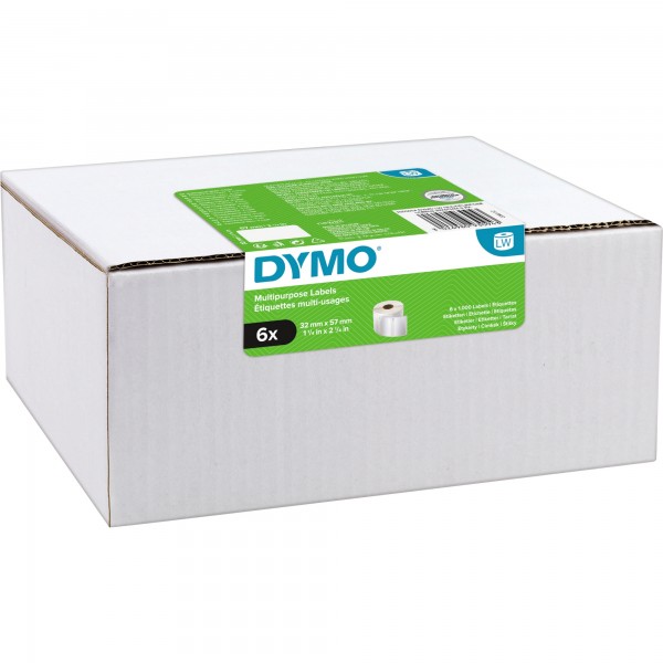 DYMO Vielzwecketikett 2093094 32x57mm 1.000St. 6 Rl./Pack.