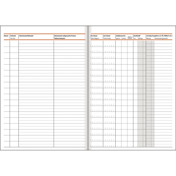 SIGEL Fahrtenbuch PKW FA513 DIN A5 32Blatt