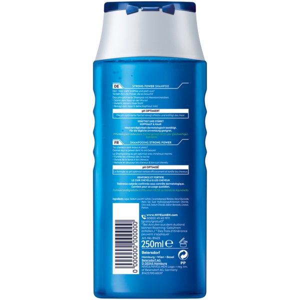 Nivea men Shampoo Strong Power 250ml