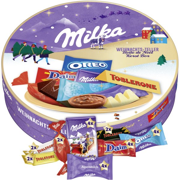 MILKA Weihnachtsteller gemischt 4255213 196g