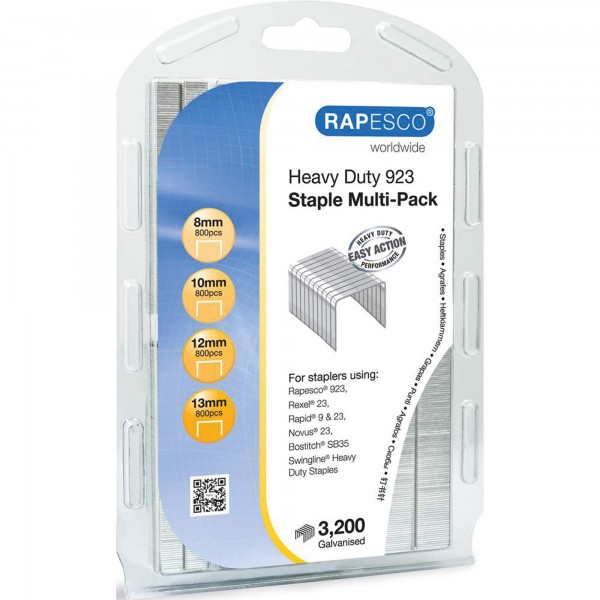 RAPESCO Heftklammer Multi Pack 923 1246 verzinkt 3.200 St./Pack.