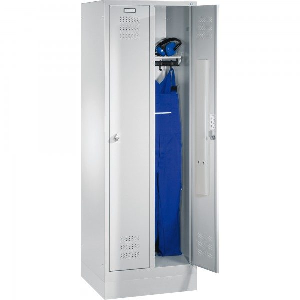 C+P Umkleidespind 1282020S10000 Sockel 2Abteile lgr/lgr