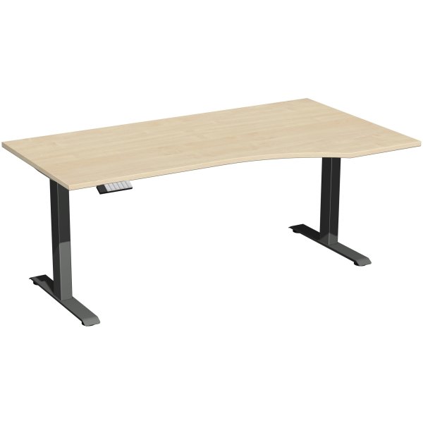 Geramöbel Tisch Elevate Plus re 1800x1000x630-1280mm an/ah