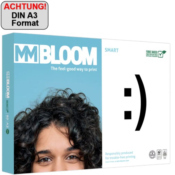 Mm bloom Kopierpapier Smart A3 80g 500Bl