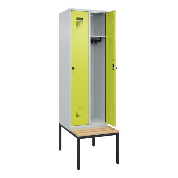 C+P Spind Evolo PLUS Bank 2Abt 2120x600x815 lgr/cgn