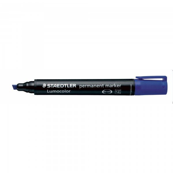 STAEDTLER Permanentmarker Lumocolor 350-3 1-5mm Keilspitze blau