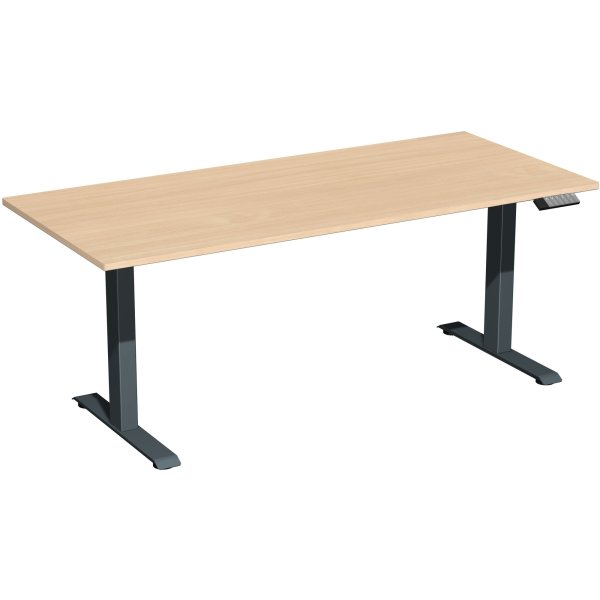 Geramöbel Tisch Elevate Basic 1800x800x730-1230mm an/bu