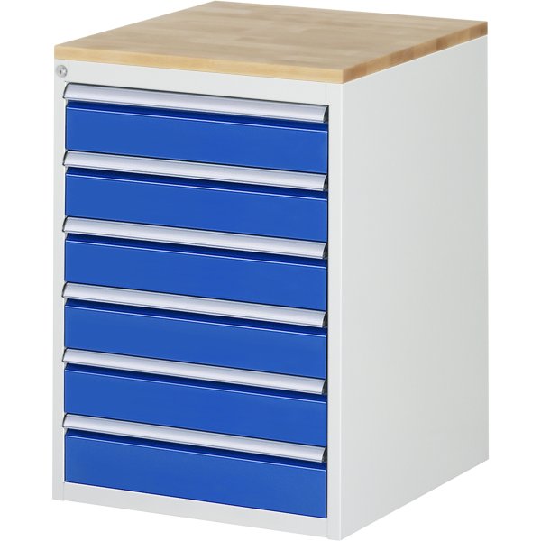 RAU Schrank 6Schübe 580x650x825mm lgr/ebl
