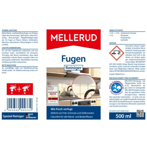 Mellerud Fugen Reiniger 0,5l