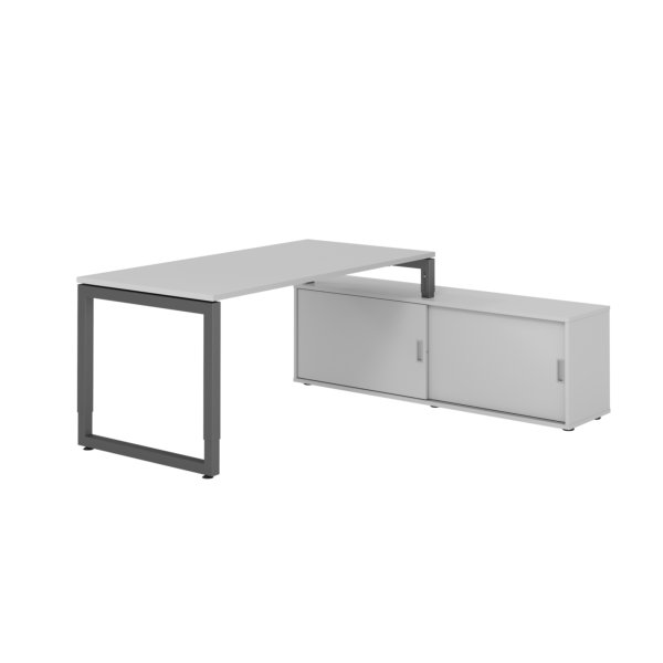 Hammerbacher Schreibtischkombi 160x80cm gr/gp