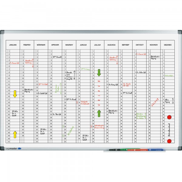 Legamaster Jahresplaner PREMIUM 7-4120 00 90x60cm