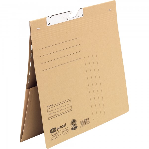 ELBA Pendelhefter 100570027 DIN A4 kaufm. Heftung Karton naturbraun