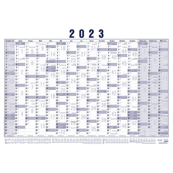 ZETTLER Plakatkalender 918-0015 16M/1S gerollt 5St.