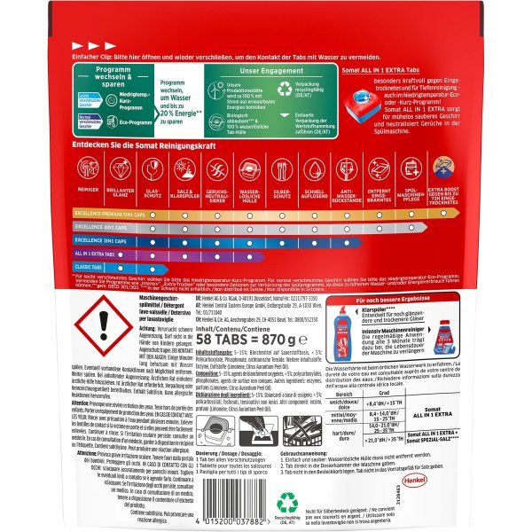 Somat Spülmaschinentabs All in 1 Extra 58St