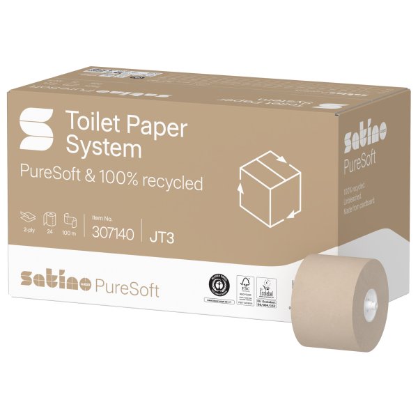 Satino Toilettenpapier PureSoft 2lg 100m 24St