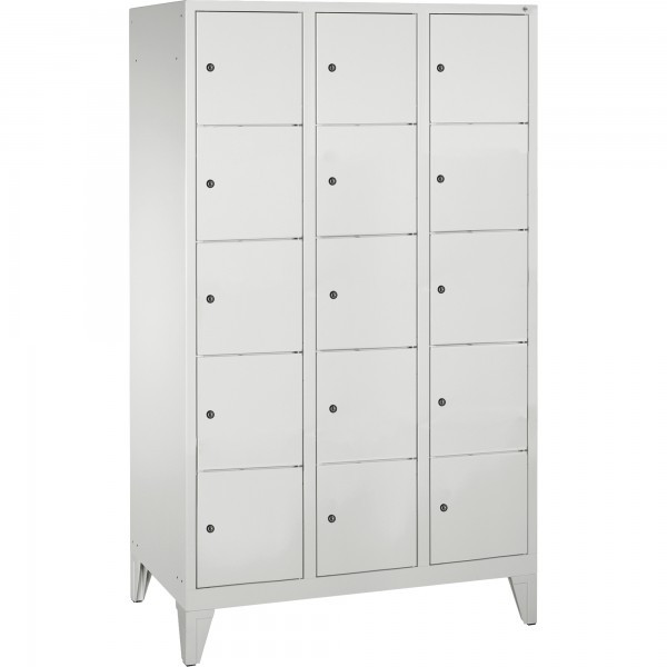 C+P Fächerschrank 8010325S10009 Füße 15Fächer B1200mm lgr/lgr