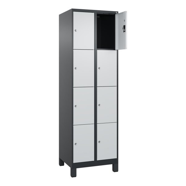 C+P Spind Evolo PLUS Füße 8Fä 1950x600x500 sgr/lgr