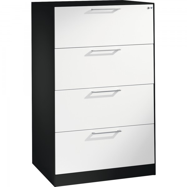 C+P Hängeregistraturschrank Asisto 146223412S10124 A4 2bahnig sgr/rws