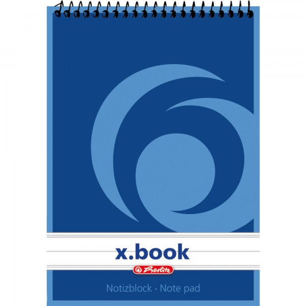 Herlitz Spiralnotizblock DIN A6 60g 50Bl liniert