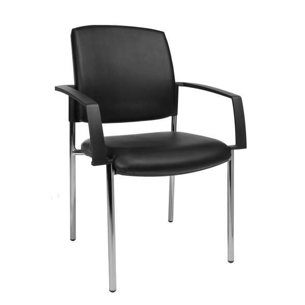 Topstar Besucherstuhl MEDICAL10 mAL Stahl Bezug sw