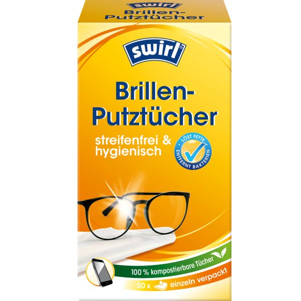 Swirl Brillen-Putztücher 50St