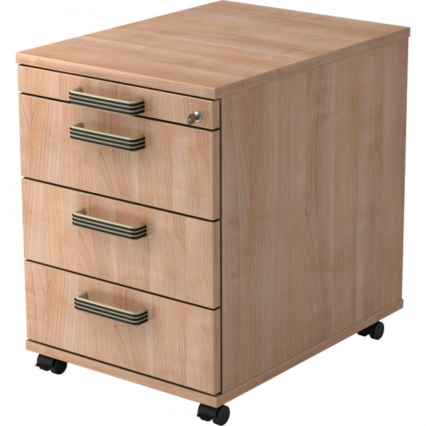 Hammerbacher Rollcontainer Solid nußbaum/nußbaum