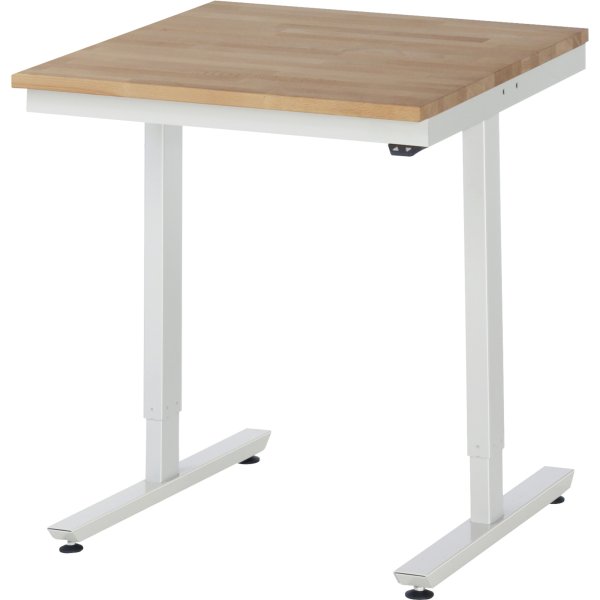 RAU Arbeitstisch 750x800x720- 1120 elektrisch B-Platte l.gr