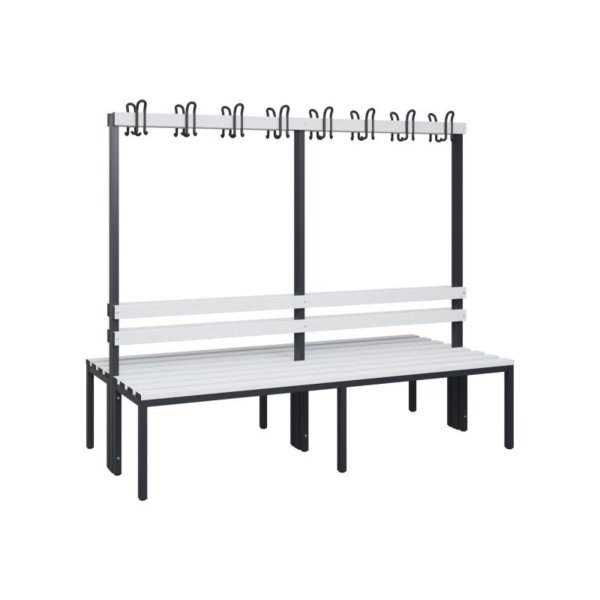 C+P Garderobenbank 1710x1960x756mm sgr/lgr