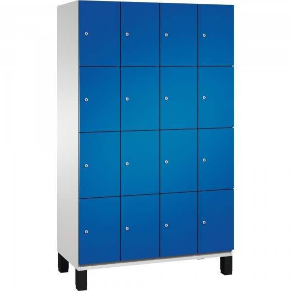 C+P Fächerschrank 4510340S10019 Füße 16Fächer B1200mm lgr/ebl