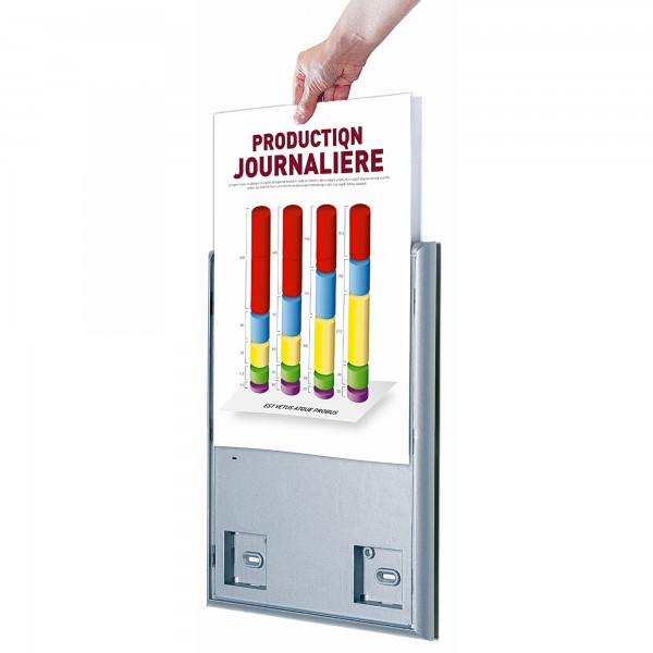 Paperflow Infodisplay 4066X4.35 DIN A4 aluminium 4 St./Pack.