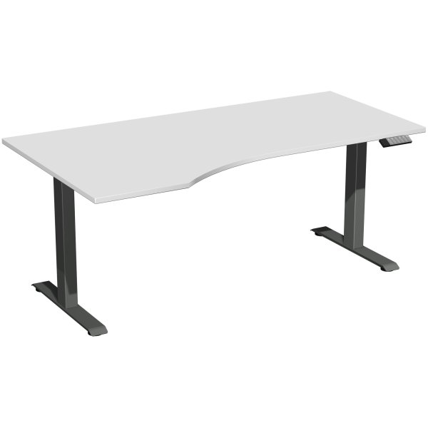 Geramöbel Tisch Elevate Basic li1800x1000x730-1230mm an/lgr