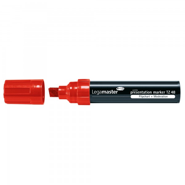 Legamaster Flipchartmarker TZ48 7-155502 4-12mm Keilspitze rot