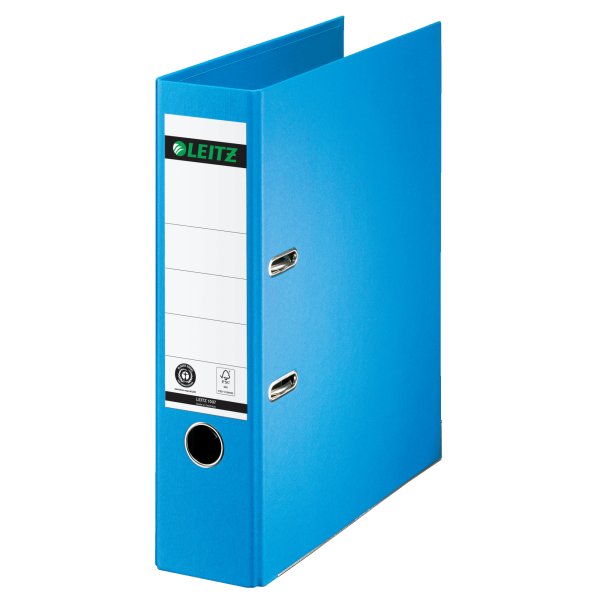 Leitz Ordner DIN A4 80mm Papier hellblau