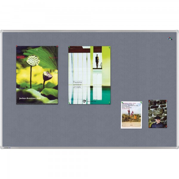 Legamaster Textiltafel 7-141935 60x45cm Aluminium grau