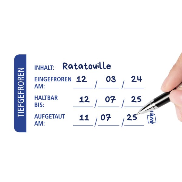 Avery Zweckform Lebensmittel- Etikett 65x35mm 200St bl/ws