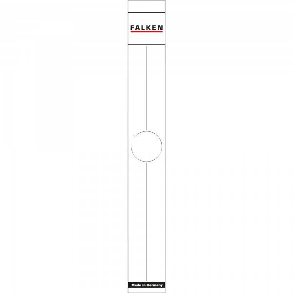 Falken Ordnerrückenschild 11287075 50mm weiß 10 St./Pack.