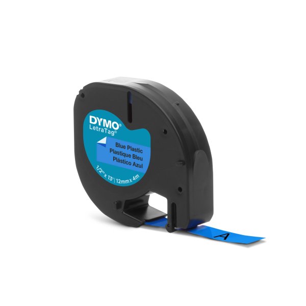 DYMO Schriftbandkassette LetraTag S0721650 12mmx4m sw auf bl