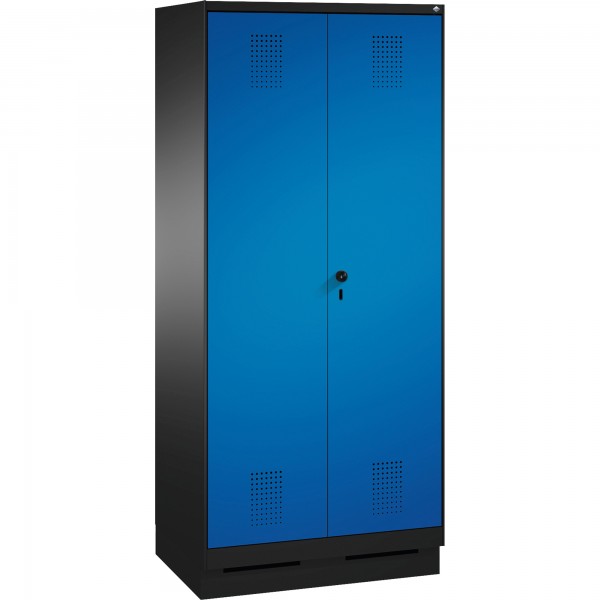 C+P Doppelspind 4902222S10044 Sockel 2Abteile B800mm sgr/ebl