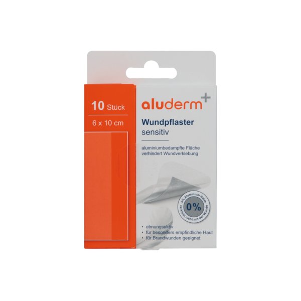 aluderm Wundpflaster sensitiv 6x10cm 10St