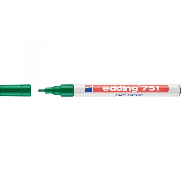 edding Lackmarker 751 4-751004 1-2mm Rundspitze permanent grün