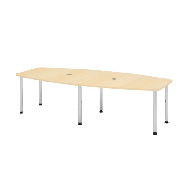 Hammerbacher Konferenztisch 280cm 6RRFüße ah/co