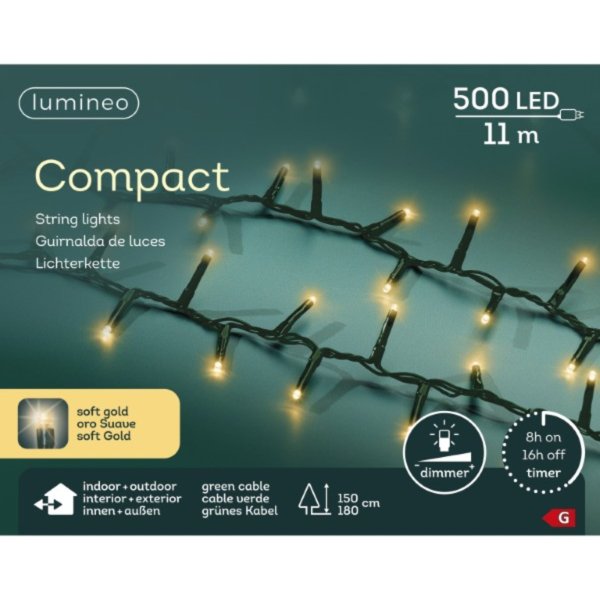 Lumineo Lichterkette Compact LED 1100cm