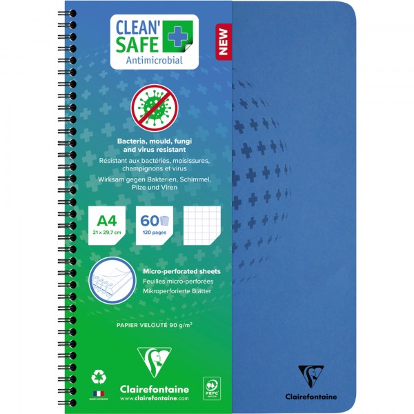 Clairefontaine Collegeblock CleanSafe 82142C A4 60Bl kariert